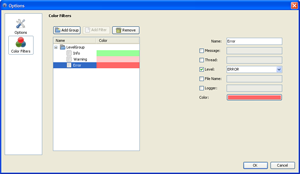 Color filter dialog screenshot thumbnail